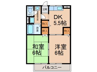 若宮ハイツの物件間取画像